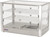 Omcan USA 41873 27.63"W x 15.75"D x 19.5"H Stainless Steel and Glass Countertop Food Warmer and Display Case - 110 Volts 1-Ph