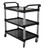 Omcan USA 43069 198 Lbs. Black Plastic 3 Shelf Bussing Cart