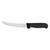 Omcan USA 12848 6" Stainless Steel Black Handle Curved Boning Knife