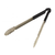 Omcan USA 80550 16" Stainless Steel with Black Plastic Coated Handle Utility Tongs