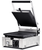 Omcan USA 11375 10" x 9" Grooved Top and Bottom Single Elite Series Sandwich Grill - 110 Volts