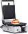 Omcan USA 11375 10" x 9" Grooved Top and Bottom Single Elite Series Sandwich Grill - 110 Volts