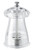 Omcan USA 43682 4" Tall Acrylic Resin Crystal Shape TRE SPADE Tosca Series Pepper Mill