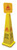 Omcan USA 24417 4-Sided Cone Yellow Wet Floor Caution Sign