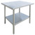 Omcan USA 19136 30" W x 24" D Stainless Steel 20 Gauge Work Table with Undershelf