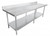 Omcan USA 22084 84" W x 24" D Galvanized 18 Gauge Standard Work Table with Undershelf