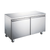 Omcan USA 50055 47.2" W Stainless Steel Solid Door 2 Sections Reach-In Under Counter Freezer - 115 Volts 1-Ph
