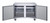 Omcan USA 50055 47.2" W Stainless Steel Solid Door 2 Sections Reach-In Under Counter Freezer - 115 Volts 1-Ph