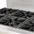 Omcan USA 46151 Liquid Propane 6 Burners 36" W Commercial Range - 211,000 BTU