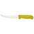 Omcan USA 11793 6" Stainless Steel Yellow Handle Curved Boning Knife