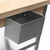 Omcan USA 41516 30" x 20" Solid Maple Wood Top Mobile Prep Cart