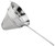 Omcan USA 80122 10" Dia. Stainless Steel Bouillon Strainer with Reinforced Flat Handle