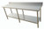 Omcan USA 44349 96" W x 30" D Stainless Steel 20 Gauge Open with Undershelf Work Table