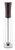 Omcan USA 43674 10" Tall Dark Italian Beech Wood Acrylic Resin Base TRE SPADE Tosca Series Pepper Mill