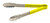 Omcan USA 80547 12" Stainless Steel with Yellow Plastic Coated Handle Utility Tongs