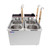 Omcan USA 43558 2.37 Gal. Stainless Steel Double Tank Electric Pasta Cooker