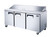 Omcan USA 50048 70" W Stainless Steel 3 Doors Refrigerated Prep Table -110 Volts 0.75 HP