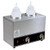 Omcan USA 44178 Stainless Steel Countertop Double Bottle Sauce Warmer - 120 Volts 400 Watts