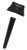 Omcan USA 43206 3" Diameter x 28.5"H Black Metal Square Spider Top Dining Height Table Column