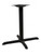 Omcan USA 43206 3" Diameter x 28.5"H Black Metal Square Spider Top Dining Height Table Column