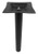 Omcan USA 43206 3" Diameter x 28.5"H Black Metal Square Spider Top Dining Height Table Column