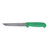 Omcan USA 11677 6" Stainless Steel Green Handle Straight Boning Knife