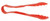 Omcan USA 80160 12" Red Polycarbonate Serving Tongs