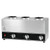 Omcan USA 44179 17.6" W x 7.34" D Stainless Steel Countertop Triple Bottle Sauce Warmer - 120 Volts 600 Watts