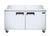 Omcan USA 50047 60" W Stainless Steel 2 Doors Refrigerated Prep Table -110 Volts 0.25 HP