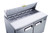 Omcan USA 50047 60" W Stainless Steel 2 Doors Refrigerated Prep Table -110 Volts 0.25 HP