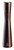 Omcan USA 43676 10.24" Tall Dark Italian Beech Wood Acrylic Resin Base TRE SPADE Turandot Series Pepper Mill