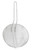 Omcan USA 80378 10" Dia. x 3" H Nickel Plated Steel Round Fine Mesh Culinary Basket