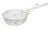 Omcan USA 80378 10" Dia. x 3" H Nickel Plated Steel Round Fine Mesh Culinary Basket
