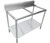 Omcan USA 41275 36"W x 30"D x 42"H Stainless Steel Frame Undershelf Polytop Table Frame
