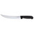 Omcan USA 12338 10" Stainless Steel Black Handle Curved Breaking Knife