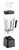 Omcan USA 43071 2 Liter Polycarbonate Blender - 110 Volts 1-Ph