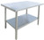 Omcan USA 19137 36" W x 24" D Galvanized 20 Gauge Work Table with Undershelf