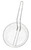 Omcan USA 80372 10" Dia. x 3" H Nickel Plated Steel Round Coarse Mesh Culinary Basket