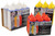 Omcan USA 40474 32 Oz. Mustard Wide Mouth Squeeze Bottle (6 per Set)