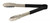 Omcan USA 80545 12" Stainless Steel with Black Plastic Coated Handle Utility Tongs