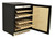 Omcan USA 45260 23.4" W Black Exterior 1 Hinged Door Dual Zone Wine Cooler