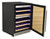 Omcan USA 45260 23.4" W Black Exterior 1 Hinged Door Dual Zone Wine Cooler