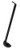 Omcan USA 80216 13" L 1 Oz. Black Polycarbonate Ladle