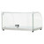 Omcan USA 44370 21.8" W x 14.8" D x 12.2" H Curved Front Glass and Stainless Steel Countertop Display Case