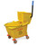 Omcan USA 24413 32 L Yellow Single Mop Bucket & Wringer Combination