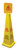 Omcan USA 24416 4-Sided Yellow Caution Wet Floor Cone Sign