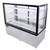Omcan USA 44384 60" W 3 Shelves Square Glass Refrigerated Display Case