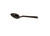 Omcan USA 85099 11" L Black Polycarbonate Solid Serving Spoon