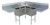 Omcan USA 43073 Stainless Steel 8" Center Faucet Holes Left and Right Drain Board Space Saver Sink