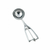 Omcan USA 34851 3.25 Oz. Metal Handle Stainless Steel Ice Cream Scoop Disher